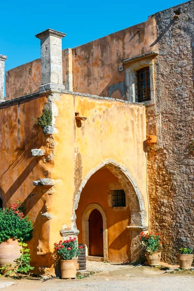 View on the Basilica of Arkadi Monastery on Crete, Greece — Stock Photo, Image