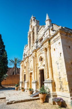 Görünümü Arkadi Manastırı Girit, Yunanistan Bazilikası '