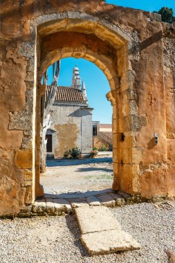 Görünümü Arkadi Manastırı Girit, Yunanistan Bazilikası '