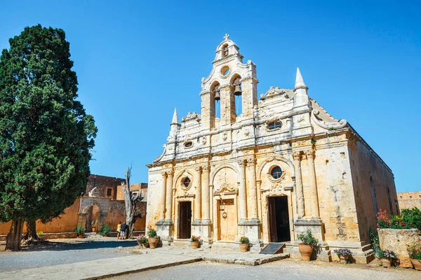 Klasztor Arkadi położony na południowy wschód od Rethymnon, Kreta, Grecja — Zdjęcie stockowe