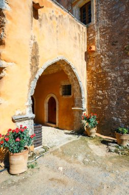 Arkadi Manastırı Rethymnon, Girit, Yunanistan güneydoğusunda yer alan
