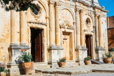 Görünümü Arkadi Manastırı Girit, Yunanistan Bazilikası '