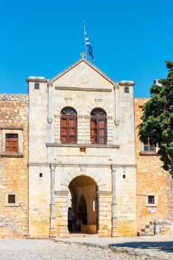  Arkadi, Girit, 10 Haziran 2017: Arkadi Manastırı Rethymnon, Girit, Yunanistan güneydoğusunda yer alan