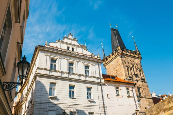 Architecture of historical center of Mala Strana in Prague. Prague is the capital of Czechia and a very popular touristic destination — Stock Photo, Image