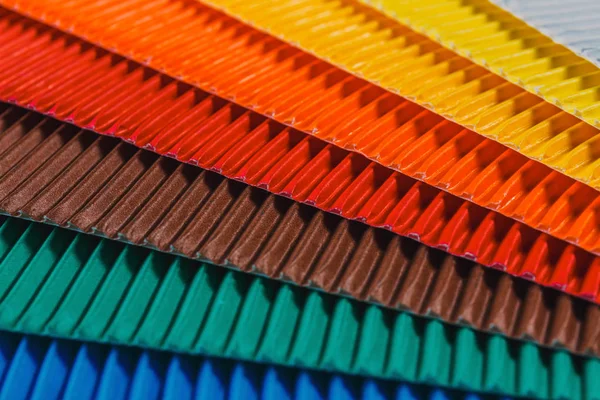 Close up of colorful cardboard, can use as background — Stock Photo, Image
