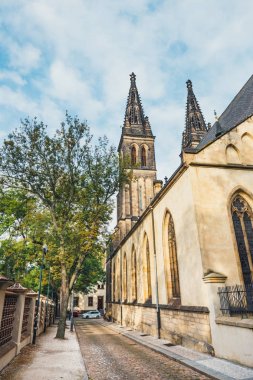 Aziz Peter ve Paul, Vysehrad, Prague katedral. Neo Gotik Bazilikası St Peter ve St Paul
