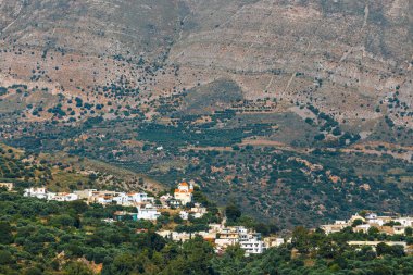 Güzel dağ manzarası, Crete, Yunanistan