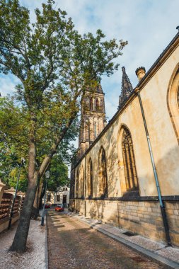 Aziz Peter ve Paul, Vysehrad, Prague katedral. Neo Gotik Bazilikası St Peter ve St Paul