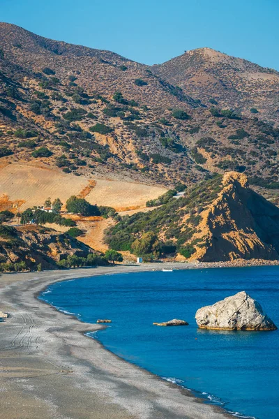 Costa dell'isola di Creta vicino Matala in Grecia — Foto Stock