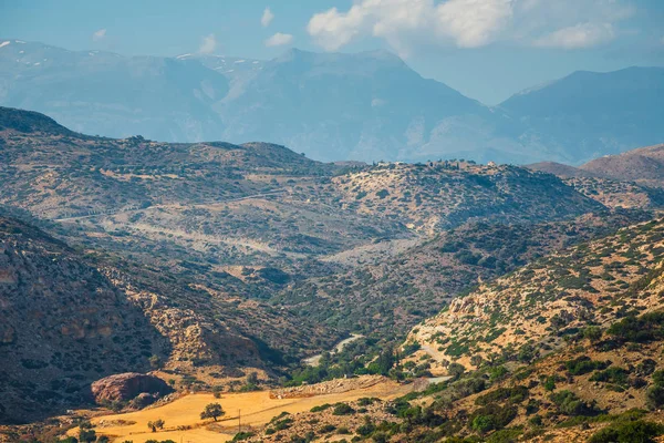 Bela paisagem montanhosa da ilha de Creta, Grécia — Fotografia de Stock