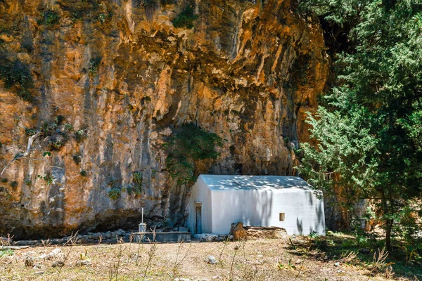 避難村中央のクレタ島、ギリシャのサマリア渓谷でサマリア — ストック写真