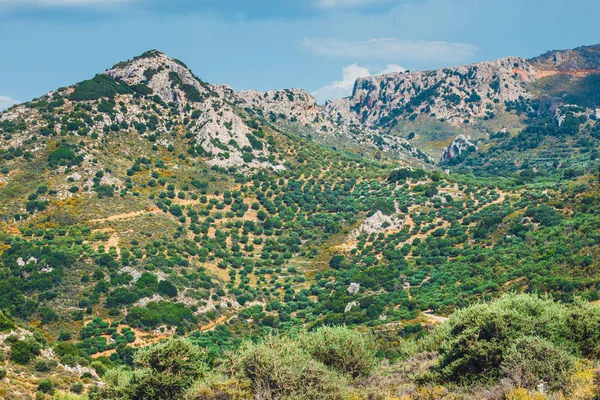 Гарними гірськими пейзажами острова Крит, Греція — стокове фото