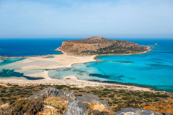 クレタ島、ギリシャの美しい浴槽ラグーン — ストック写真