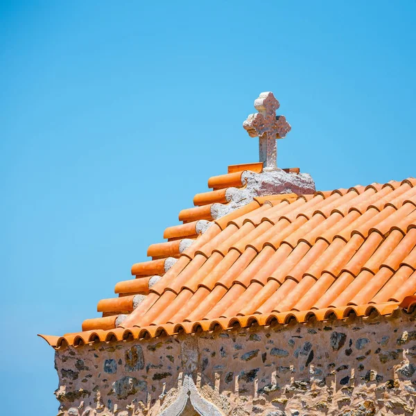 Klooster van Toplou in de buurt van Vai strand, het eiland Kreta in Griekenland — Stockfoto