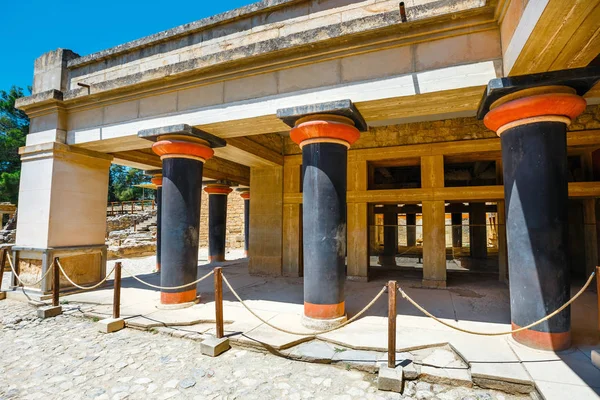 Intérieur du palais minoen de Knosos, île de Crète, Grèce — Photo