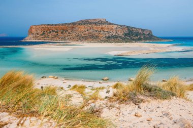 Balos Beach Girit Adası, Yunanistan inanılmaz sahne