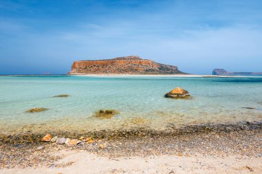 Balos Beach Girit Adası, Yunanistan inanılmaz sahne
