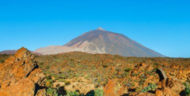 El Teide yanardağının kalderasında gün doğumu, Tenerife, Kanarya Adaları