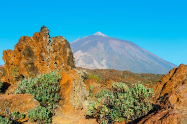El Teide yanardağının kalderasında gün doğumu, Tenerife, Kanarya Adaları