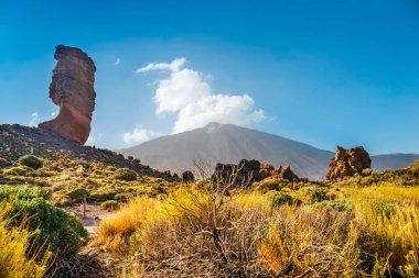 Roques de Garcia ve El Teide yanardağı, Tenerife Adası, İspanya