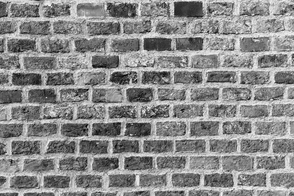 Černá a bílá cihlová zeď textury pozadí grunge s kopií prostor — Stock fotografie