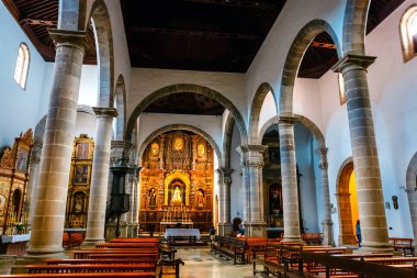 La Orotava, Tenerife, İspanya, 11 Haziran 2015: Kilisesi, San Augustin La Orotava Town, Tenerife Adası, İspanya