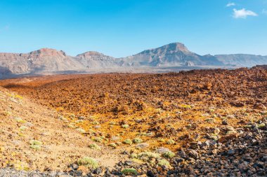 El Teide yanardağının kalderasında gün doğumu, Tenerife, Kanarya Adaları