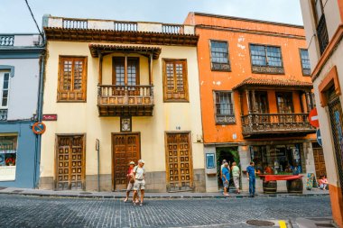 La Orotava, Tenerife, İspanya, 11 Haziran 2015: Mimari La Orotava kasaba, Tenerife Adası, İspanya