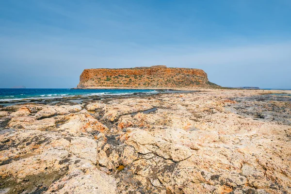 Bella spiaggia di Balos sull'isola di Creta, Grecia — Foto Stock