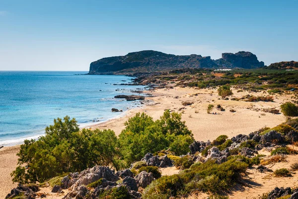 Vackra stranden Falassarna på Kreta, Grekland — Stockfoto