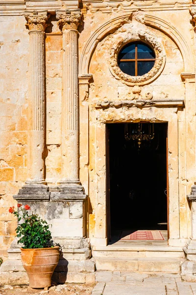 Basilique du monastère Arkadi sur l'île de Crète, Grèce — Photo