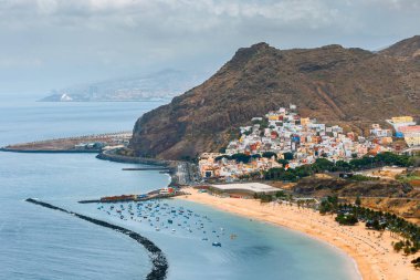 Teresitas beach yakınındaki Santa Cruz de Tenerife, Kanarya Adaları, İspanya