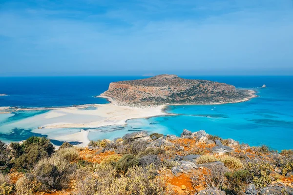 Belle plage de Balos sur l'île de Crète, Grèce — Photo