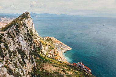 İngiltere top of Rock'tan üzerinden şeridinin havadan görünümü