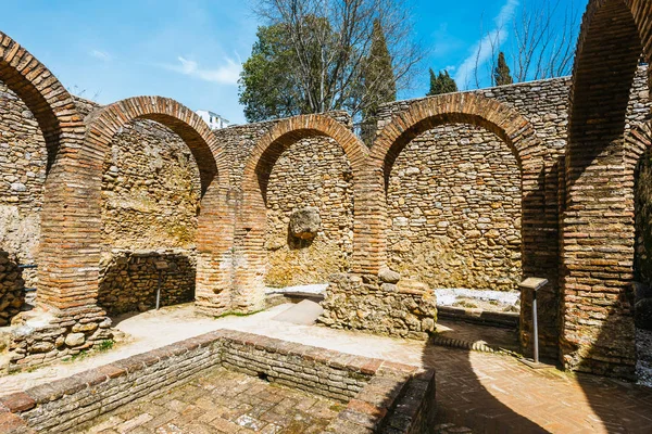 Les ruines des bains arabes de Ronda, Andalousie, Espagne — Photo