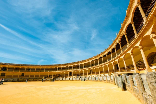 Ronda, Španělsko, 05 Duben 2018: Býčí arény Ronda je jedním z nejstarších a nejslavnějších býčí arény v Andalusie, Španělsko — Stock fotografie