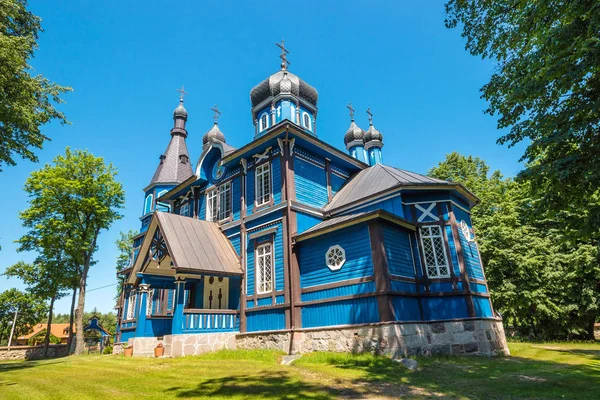 Puchly köyündeki Ortodoks Kilisesi, kuzey doğu Polonya, Avrupa — Stok fotoğraf
