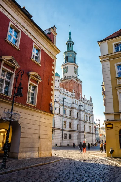 City hall in Poznan old town, Poland — Stock Photo, Image