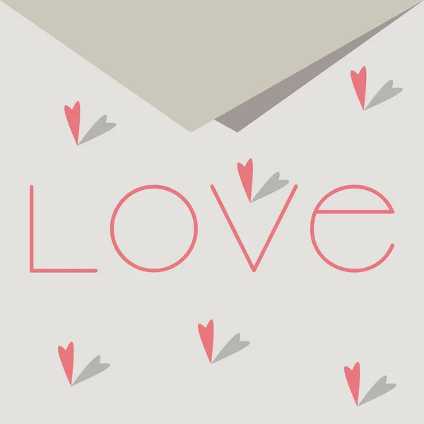 Love Envelope Vector Illustration — Stock Vector