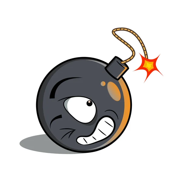 Cartoon Bomb Vector Illustration Für Web Design — Stockvektor