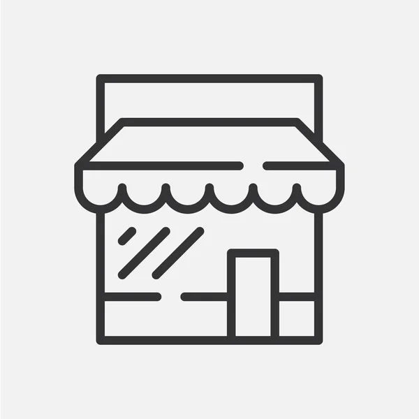 Depo veya dükkan. Basit vektör simgesi