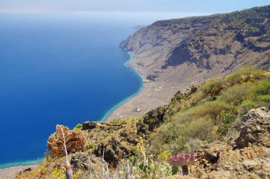 Mirador de Isora, El Hierro Adası üzerinden muhteşem manzara. İspanya