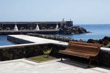 ' La Restinga, sahil köyü El Hierro, Dalış için ayrıcalıklı bölgesi Güney limanına girin. Kanarya Adası, İspanya