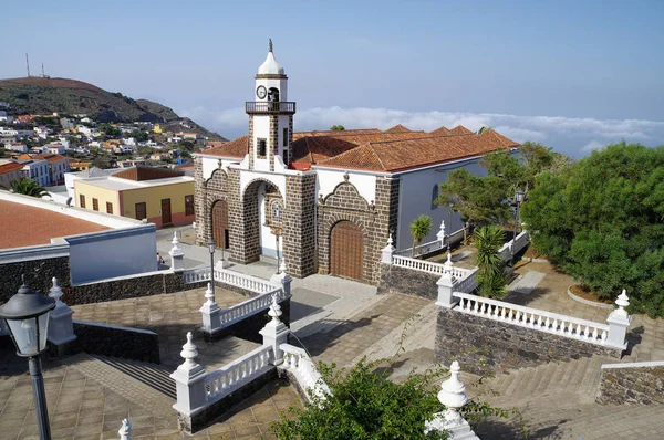 拉塞普西翁教会，巴尔韦德，埃耶罗，加那利群岛，西班牙 图库照片