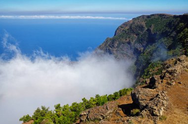 El Hierro - görüntülemek aşağı El Golfo vadiye Mirador de Jinama ve Mirador de Izique El Hierro, Kanarya Adaları, İspanya.