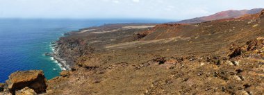Orchilla deniz feneri, El Hierro Island yakınındaki volkanik manzara. İspanya