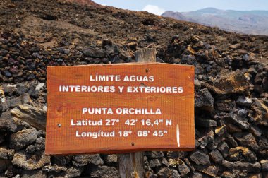 Orchilla deniz feneri, El Hierro Island yakınındaki volkanik manzara. İspanya