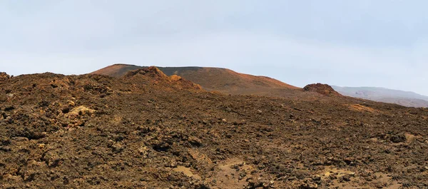 Wulkaniczny krajobraz w pobliżu Orchilla latarnia morska, Wyspa El Hierro. Hiszpania — Zdjęcie stockowe