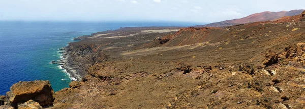 Sopečná krajina u Orchilla majáku, ostrov El Hierro. Španělsko — Stock fotografie