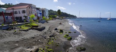 Saint Pierre, Martinique, Junuary 2: 2 Ocak 2017 üzerinde Karayip Saint Pierre şehrin littoral, Martinique Island, Fransızca, küçük Antiller